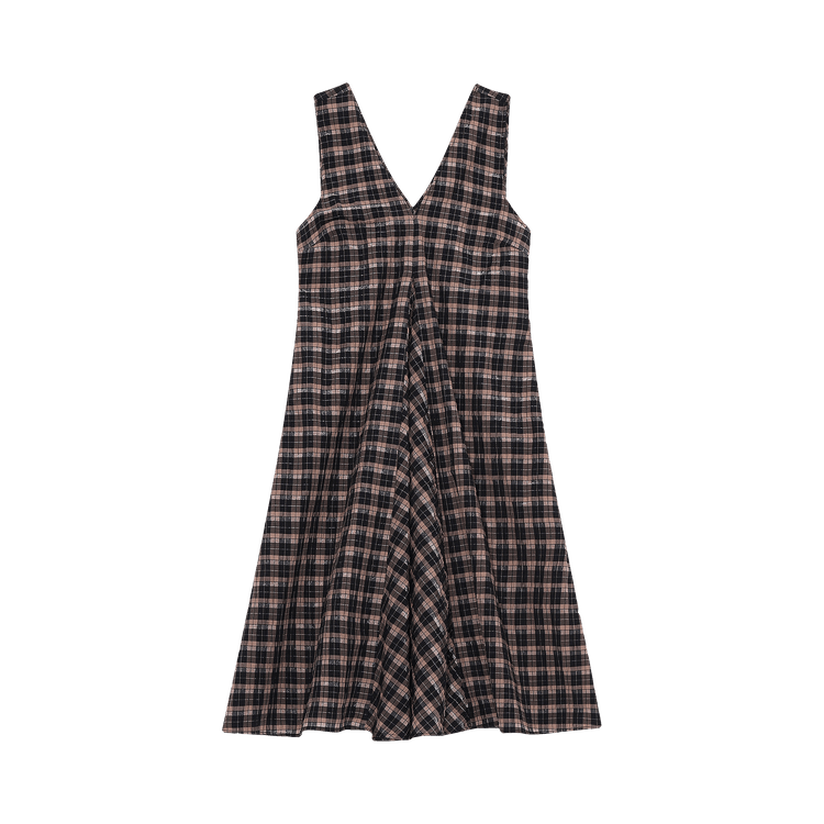GANNI Midi Dress "Fossil"