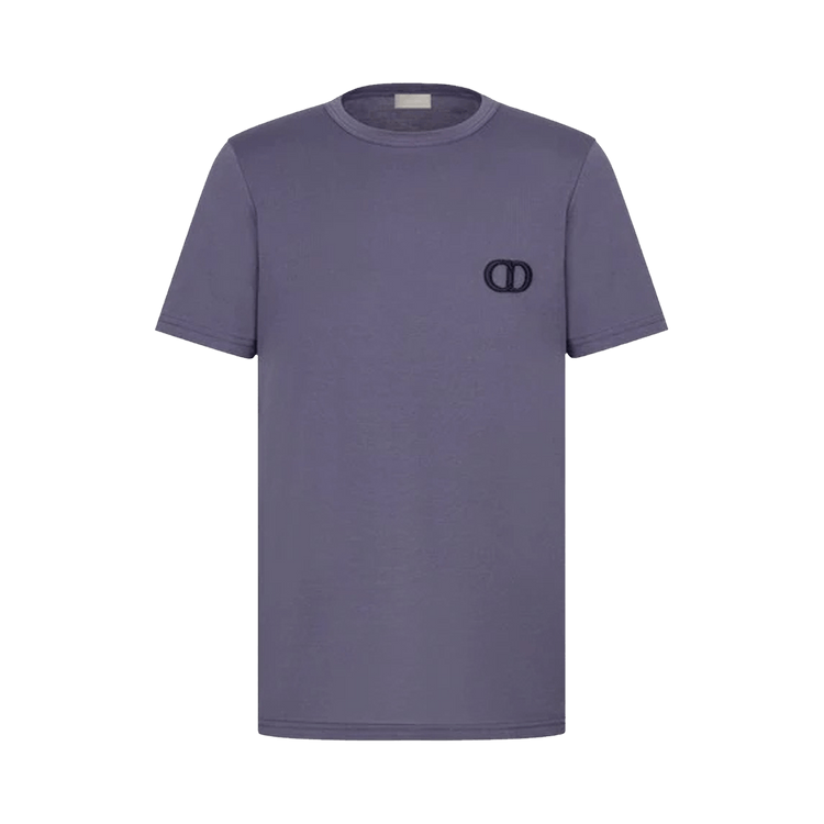 Dior CD Icon Embroidered T-Shirt "Purple"