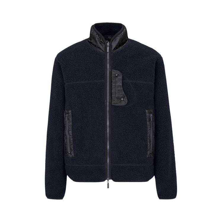 Dior Sherpa Fleece Jacket "Navy"