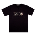 Dior Flowers Embroidered T-Shirt "Black"