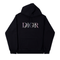 Dior Flowers Embroidered Hoodie "Black"