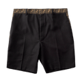 Fendi FF Band Bermuda Shorts "White"