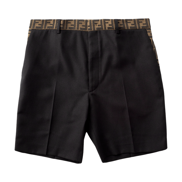 Fendi FF Band Bermuda Shorts "White"