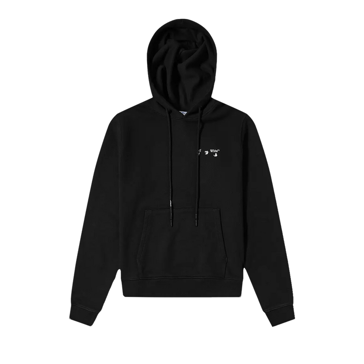 Off-White Logo Slim Hoodie "Black"