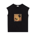 Saint Laurent Graphic Tee "Noir/Multicolor"
