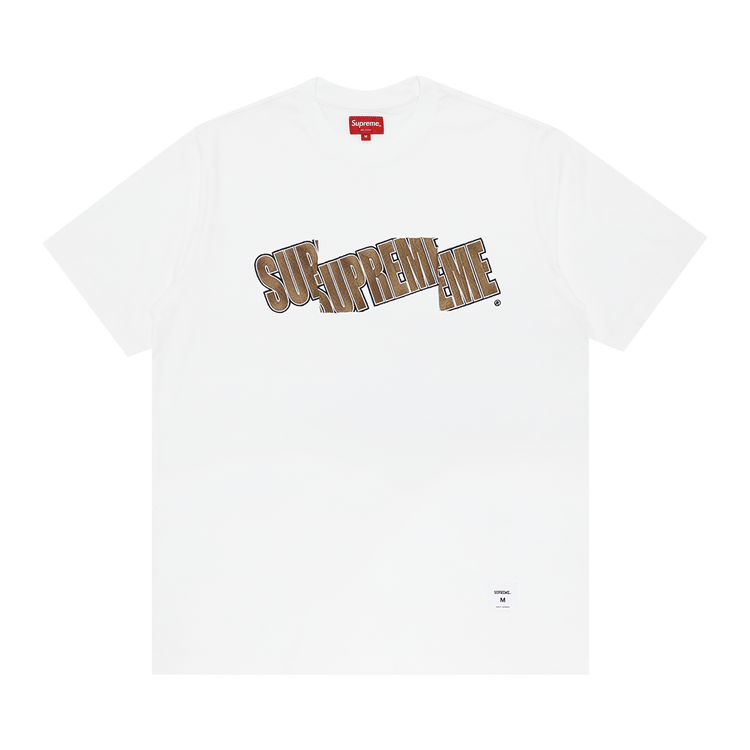 Supreme Cut Logo Short-Sleeve Top "White"