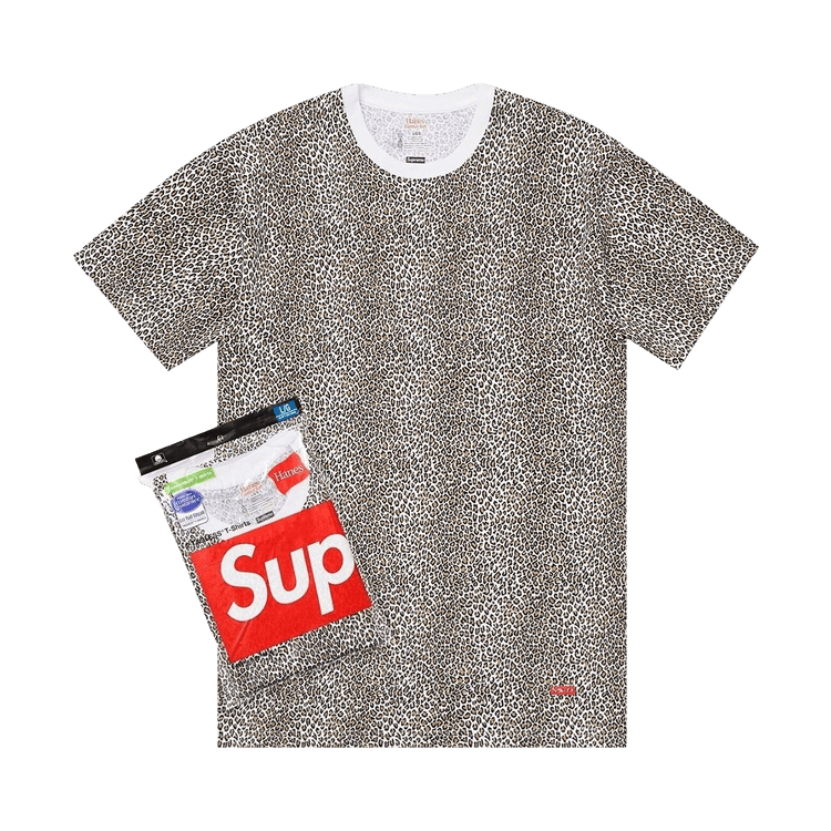 Supreme x Hanes Leopard Tees (2 Pack) "Leopard"