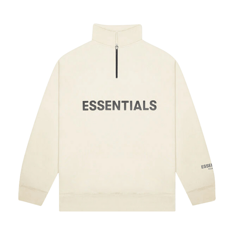 Fear of God Essentials Half Zip Sweatshirt "Cream"