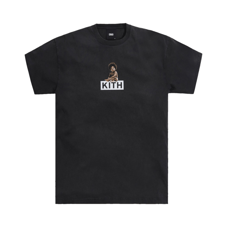 Kith For The Notorious B.I.G Ready To Die Classic Logo Vintage Tee "Black"