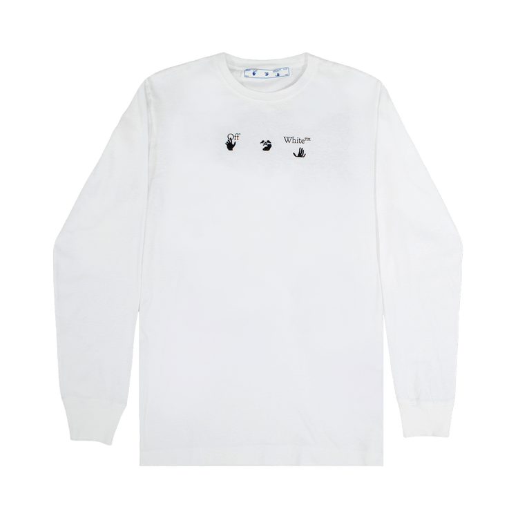 Off-White Marker Long-Sleeve Tee "White/Blue"