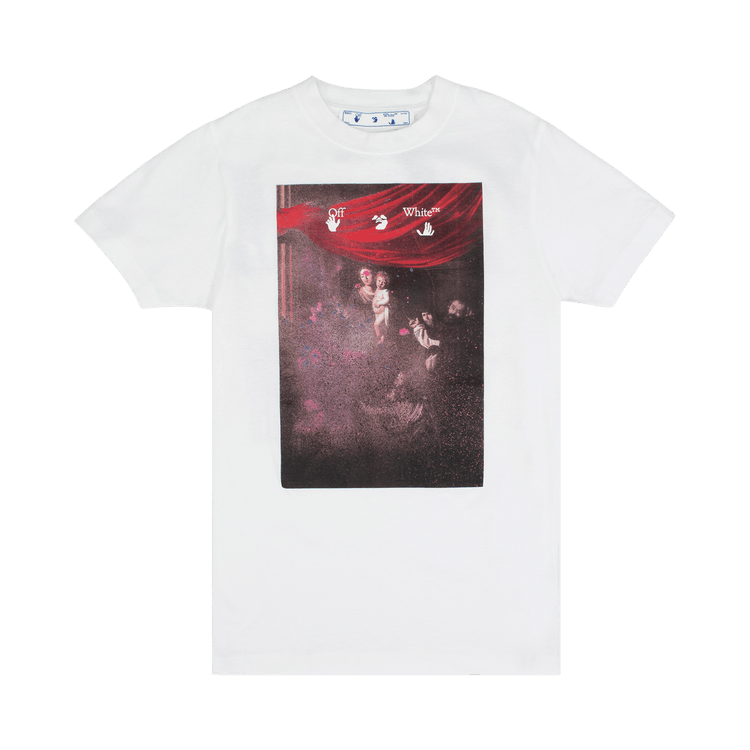 Off-White Sprayed Caravaggio Slim Tee "White"