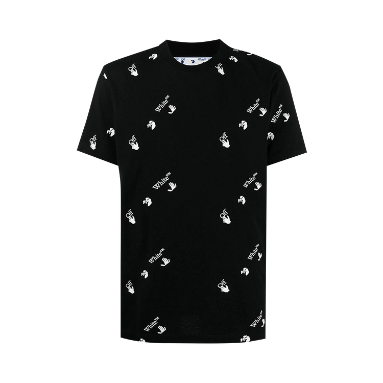 Off-White Allover Logo Short-Sleeve Tee "Black/White"