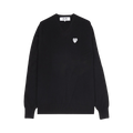 Comme des Garçons PLAY Heart V-Neck Sweater "Black"