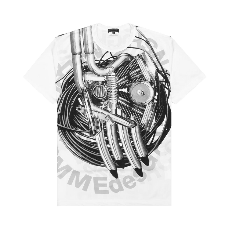 Comme des Garçons Homme Plus Motor Tee "White/Black"