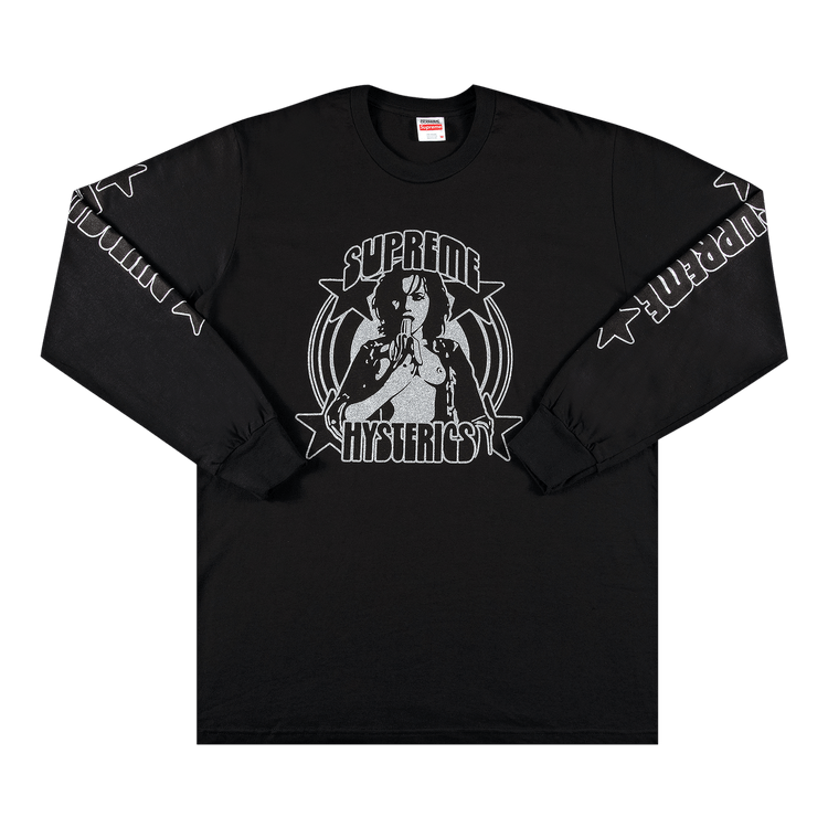 Supreme x Hysteric Glamour Long-Sleeve Tee "Black"