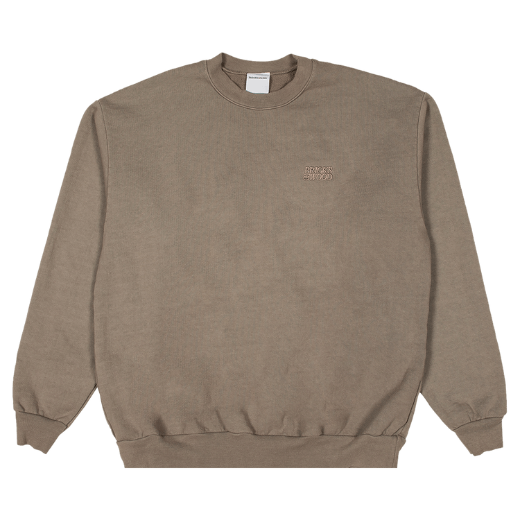 Bricks & Wood Logo Crewneck "Fog"