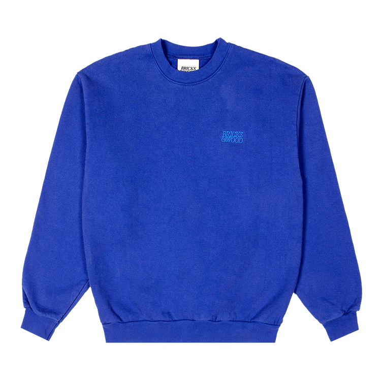 Bricks & Wood Logo Crewneck "Blue"