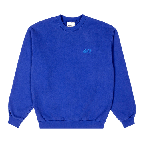 Bricks & Wood Logo Crewneck "Blue"