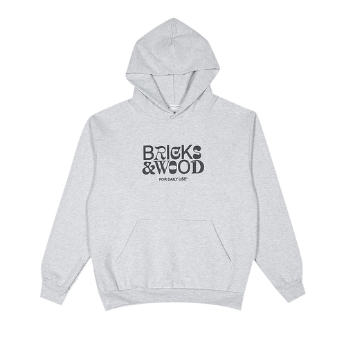 Bricks & Wood For Daily Use* Hoodie "Ash"