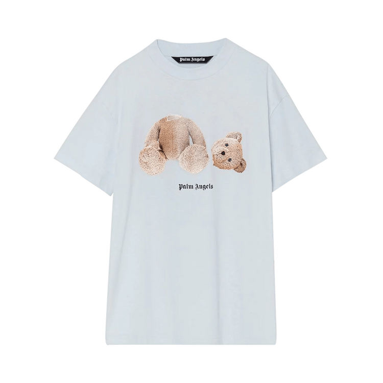 Palm Angels Bear Classic Tee "Illusion Blue/Brown"