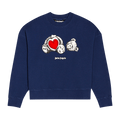 Palm Angels Bear In Love Crewneck "Blue/White"
