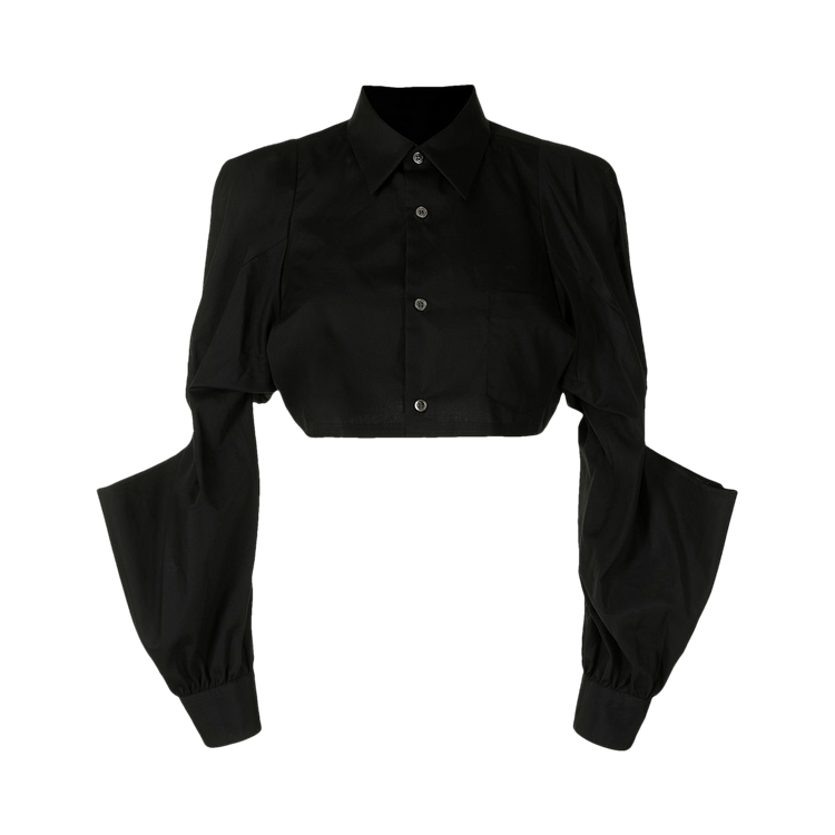 Comme des Garçons Cropped Shirt "Black"