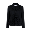 Comme des Garçons Flower Ruffled Jacket "Black"