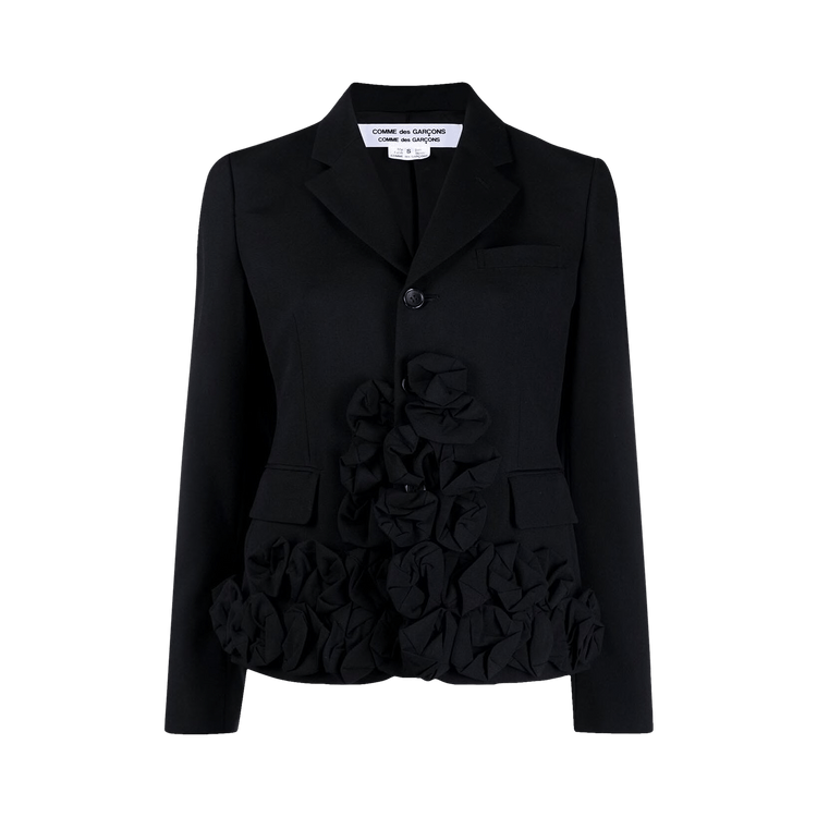 Comme des Garçons Flower Ruffled Jacket "Black"