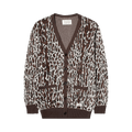 Wacko Maria Leopard Jacquard Cardigan (Type-1) "Brown"