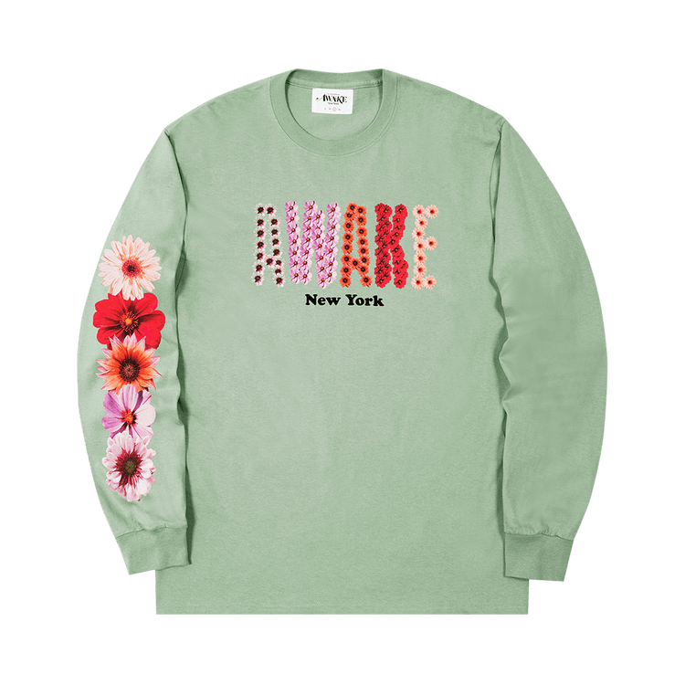 Awake NY Bloom Long-Sleeve Tee "Sage"