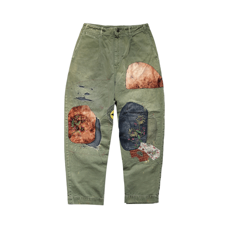 Kapital Katsuragi High Waisted Nime Pants "Khaki"