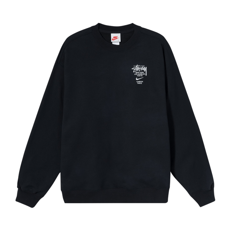 Nike x Stussy NRG ZR Crew Fleece "Black"