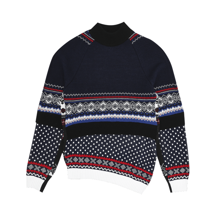Marine Serre Regenerated Wool Knit Sweater "Grey"