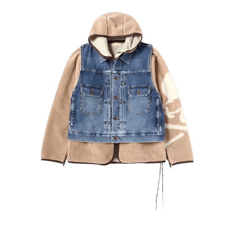 Mastermind World Stretch Denim Hooded Trucker Jacket With Vest "Indigo"