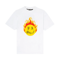 Palm Angels Burning Head Short-Sleeve T-Shirt "White/Yellow"
