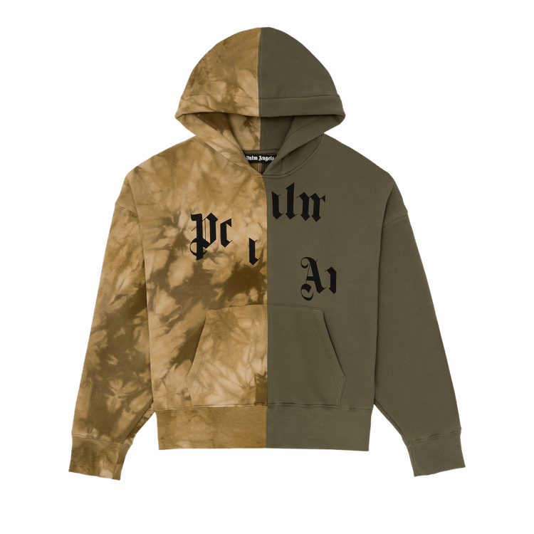 Palm Angels Logo Hoodie "Military/Multicolor"