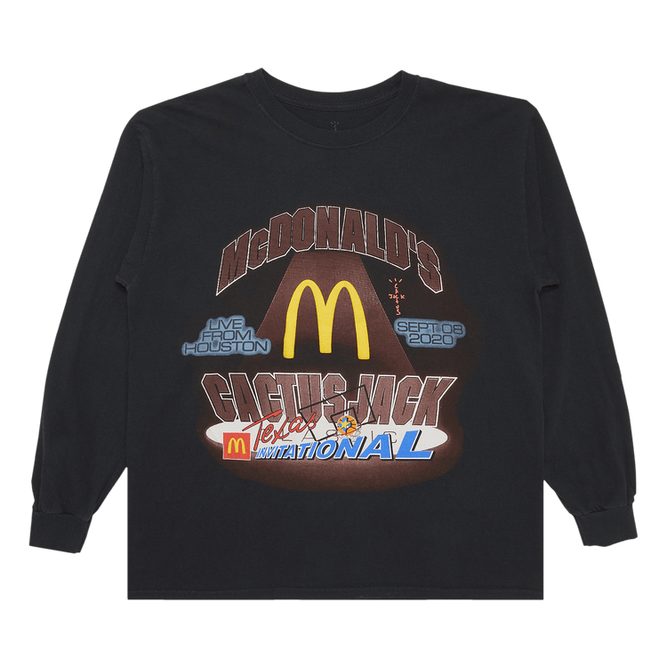 Cactus Jack by Travis Scott x McDonald's Invitational Long-Sleeve T-Shirt 'Black'