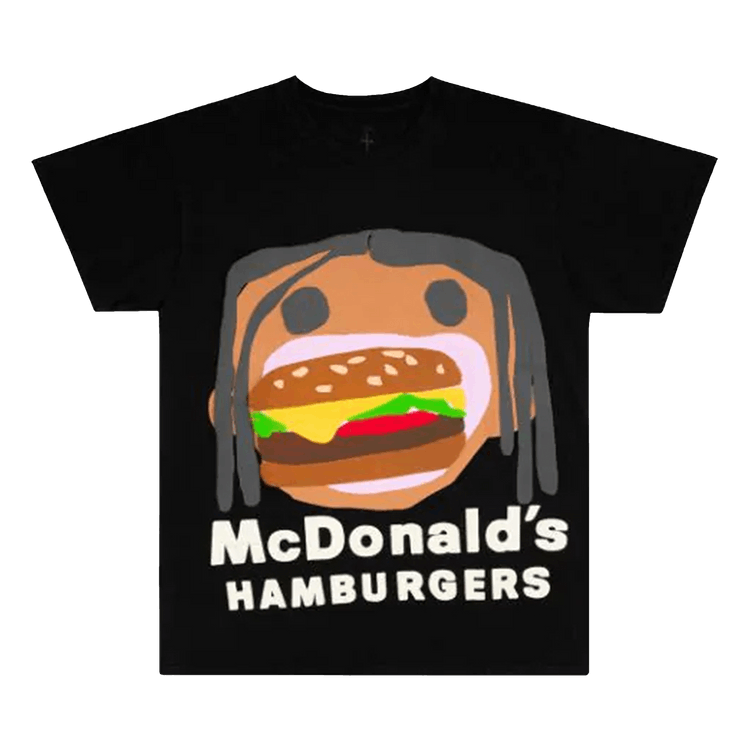 Cactus Jack by Travis Scott x Cactus Plant Flea Market Burger Mouth T-Shirt "Black"
