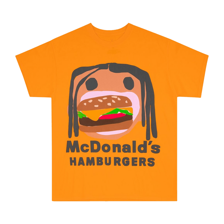 Cactus Jack by Travis Scott x Cactus Plant Flea Market Burger Mouth T-Shirt "Gold"