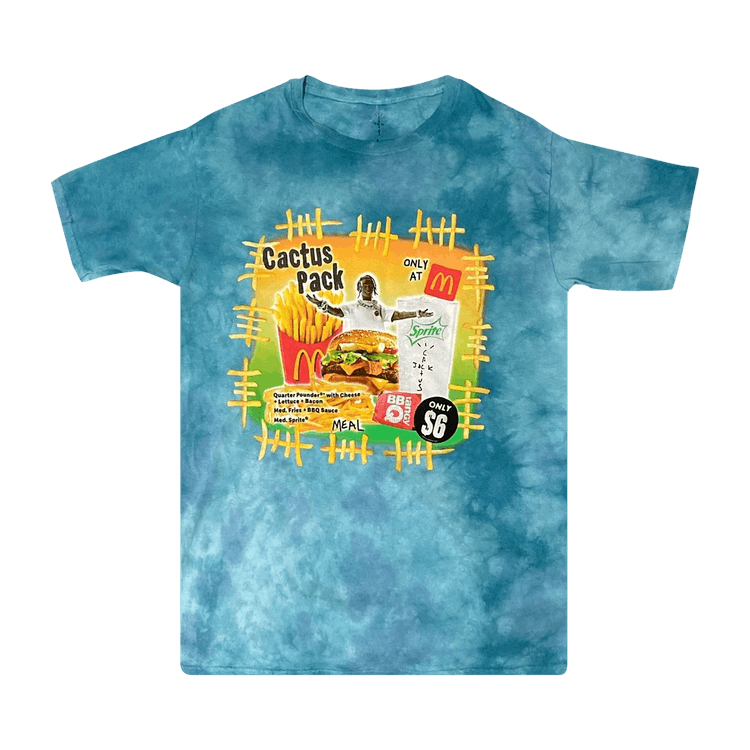 Cactus Jack by Travis Scott x McDonald's Cactus Pack Vintage Bootleg T-Shirt 'Blue'