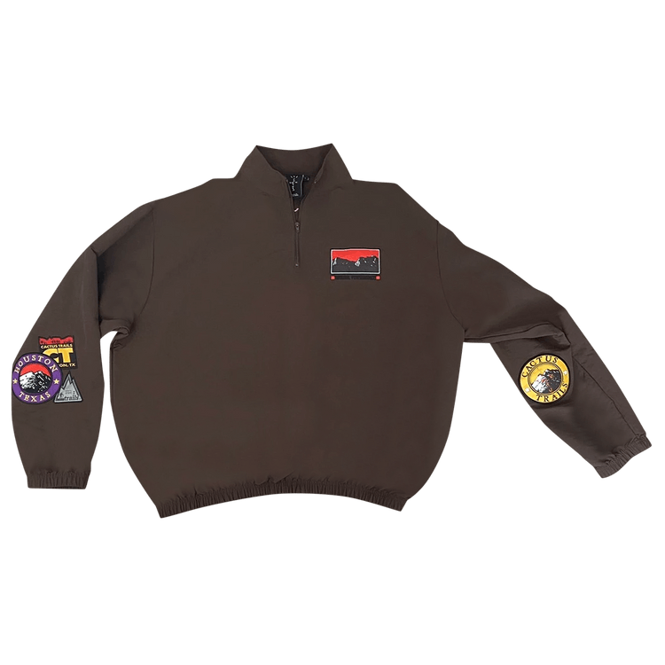 Cactus Jack by Travis Scott Cactus Trails Half-Zip Windbreaker "Brown"