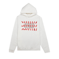 Maison Margiela Stripe Stamp Hooded Sweatshirt "Off White"
