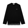 Ambush Monogram Rib Long-Sleeve Tee "Black/White"