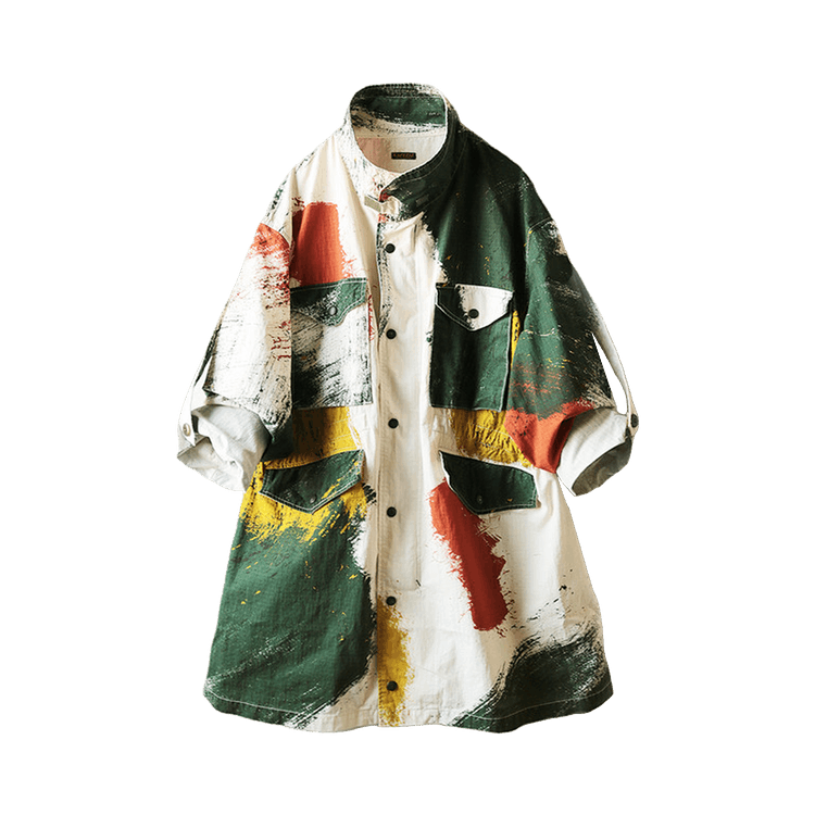 Kapital Brush Camo Resizing Field Coat "Ecru"