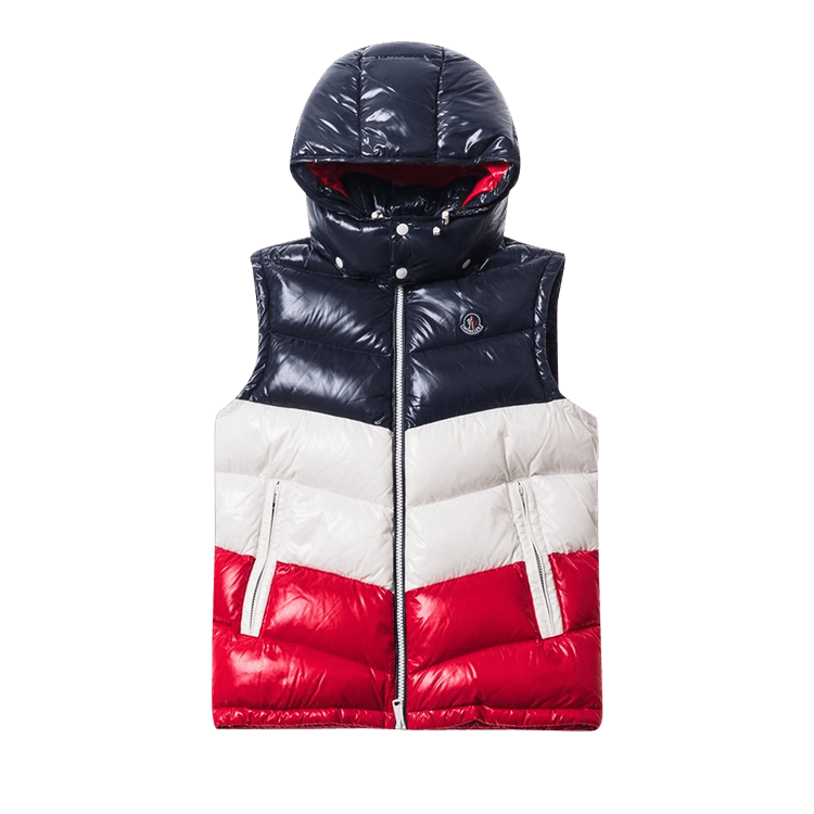 Moncler Genius x Kith Pelat Down Vest "Navy/White/Red"