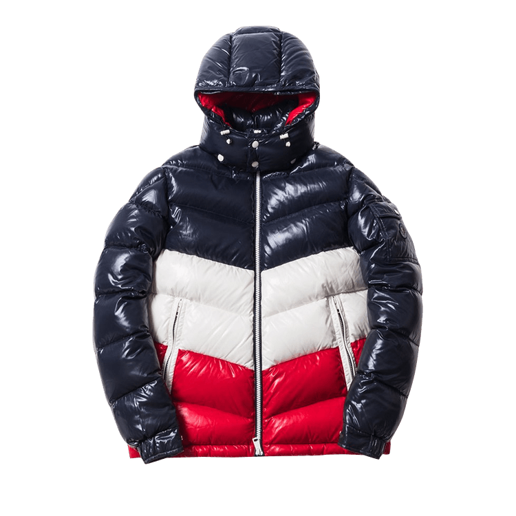 Moncler Genius x Kith Rochebrune Classic Down Jacket "Navy/White/Red"