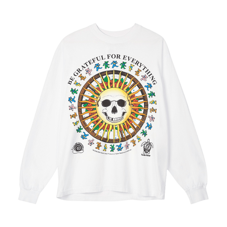 Online Ceramics Dancing A Circle Around The Sun Long-Sleeve Tee "White"