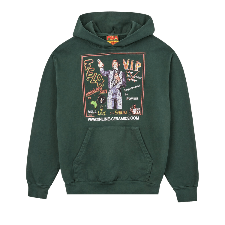 Online Ceramics x Fela Kuti V.I.P. Hoodie "Ivy"