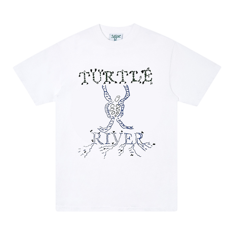 Online Ceramics Don't Try To Steer The River Tee 'White'