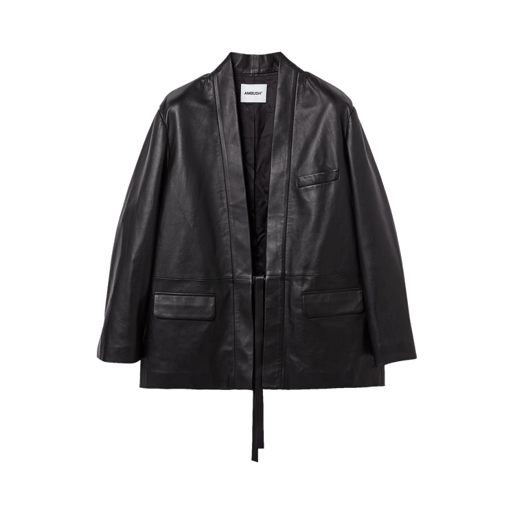 Ambush Kimono Leather Jacket "Black"